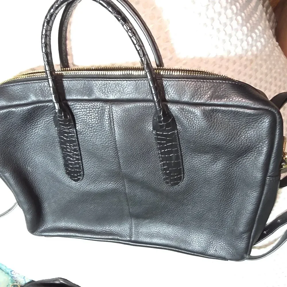 RADLEY LONDON XL BLACK ACADEMIA WAY LAPTOP CROSSBODY BAG